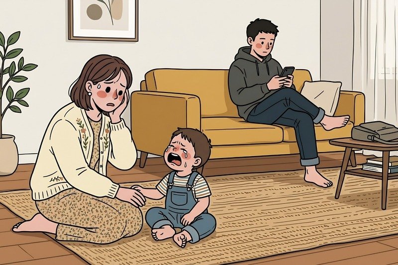 saat anak rewel dan pasangan menjauh